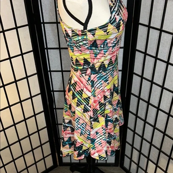 Material Girl Multicolor Geometric High Low Dress - Picture 9 of 15